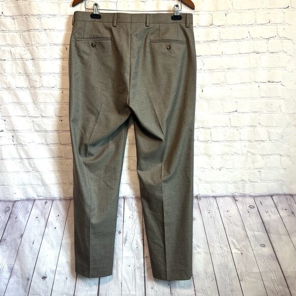 RRL Ralph Lauren Plaid Trousers Pants Men's Size 32x32 Gray Dots Slacks - Picture 2 of 10